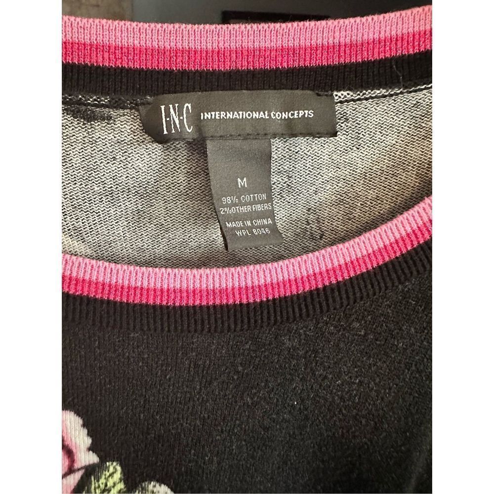 INC International Concepts Floral and Bee Sweater - Picture 6 of 6